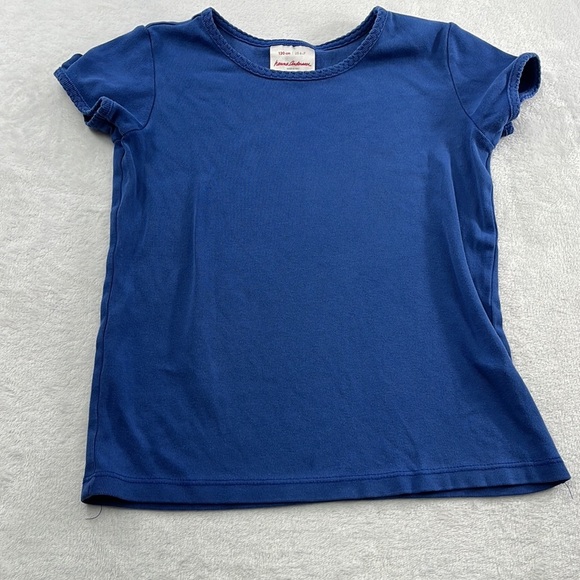 Hanna Andersson 6-7, 120 100% Cotton/Pima Cotton Blue Short Sleeve Shirts Set‎ - Picture 6 of 12